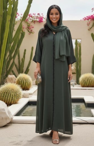 The Modern Abaya Green